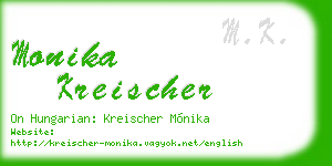 monika kreischer business card