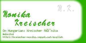 monika kreischer business card